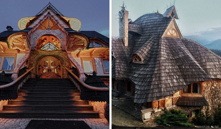Artist Builds Whimsical Wooden Cottages Right Out Of A Fairytale In Tatra Mountains, Poland