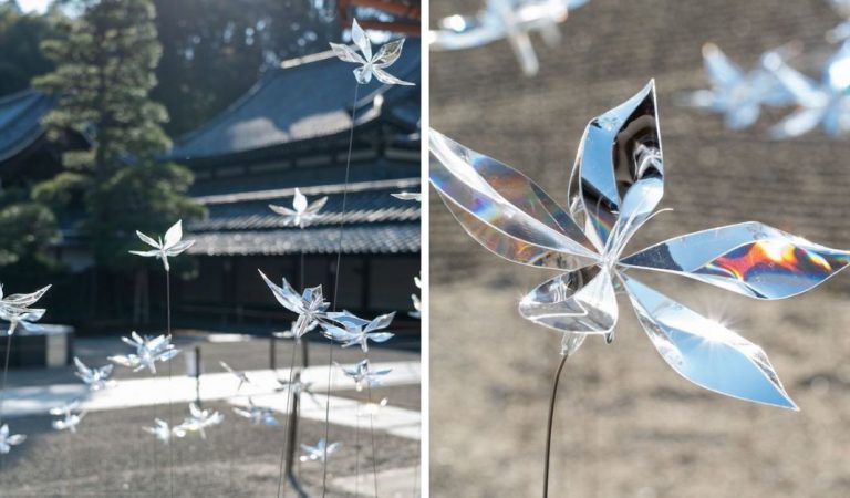 Transparent Flowers Made Of Steel & Prism Bloom In This Japanese Temple Transparent Flowers Made Of Steel & Prism Bloom In This Japanese Temple