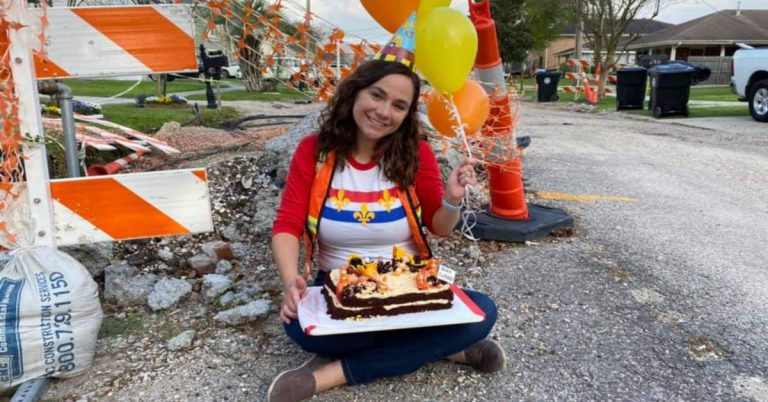 Woman Throws Party For One Year Of Unfinished Road Work In Front Of Her Home FI