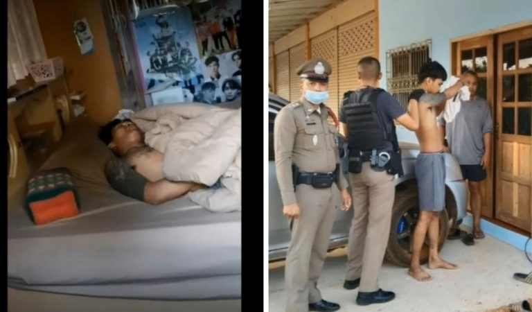 Thai Police Had To Wake Up A Burglar Who Fell Asleep While Robbing The House