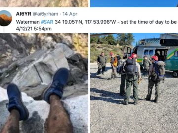 Missing hiker found via twitter